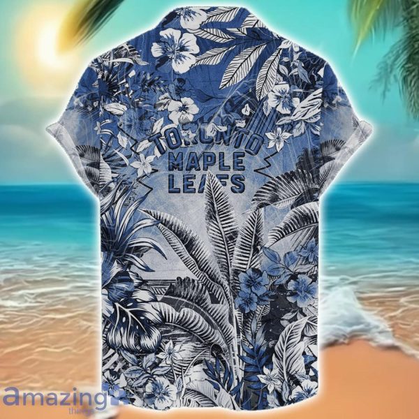 Toronto Maple Leafs Tropical Skull Halloween 3D Hawaiian Shirt For Men Women NHL Fans Product Photo 2