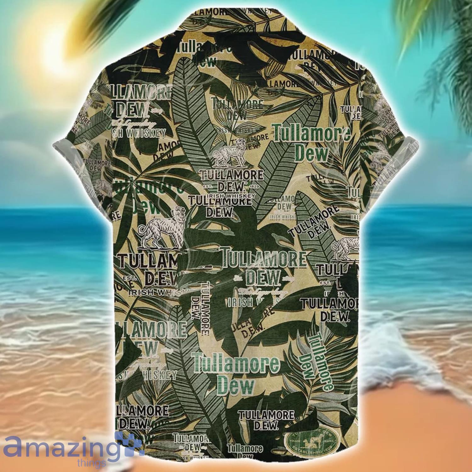 Tullamore Dew Whiskey Retro Logo 3D Hawaiian Shirt Gift For Men And Women image Tullamore Dew Whiskey Retro Logo 3D Hawaiian Shirt Gift For Men And Women Product Photo 2