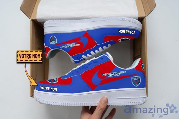 FC Grenoble Rugby Air Force Shoes Custom Name Men Women Gift AF1 Shoes Product Photo 1