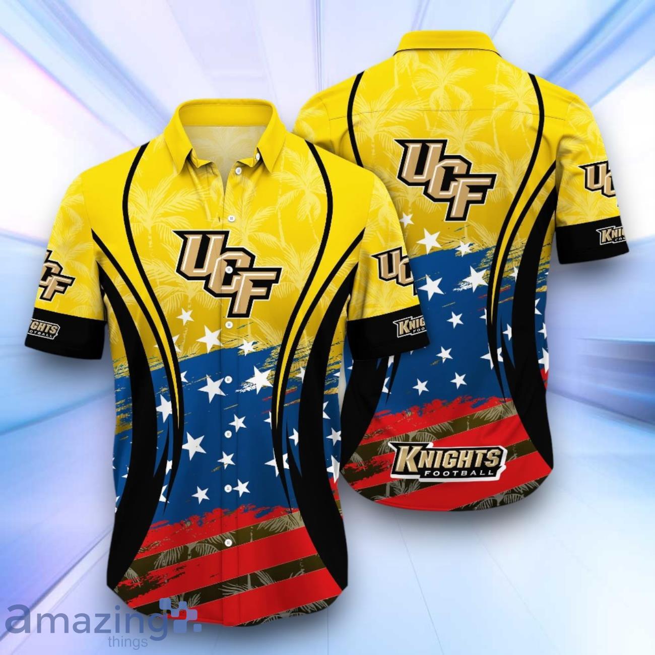 UCF Knights NCAA1 Hawaiian Shirt Flag Aloha Shirt Summer Beach For Fans image UCF Knights NCAA1 Hawaiian Shirt Flag Aloha Shirt Summer Beach For Fans Product Photo 1