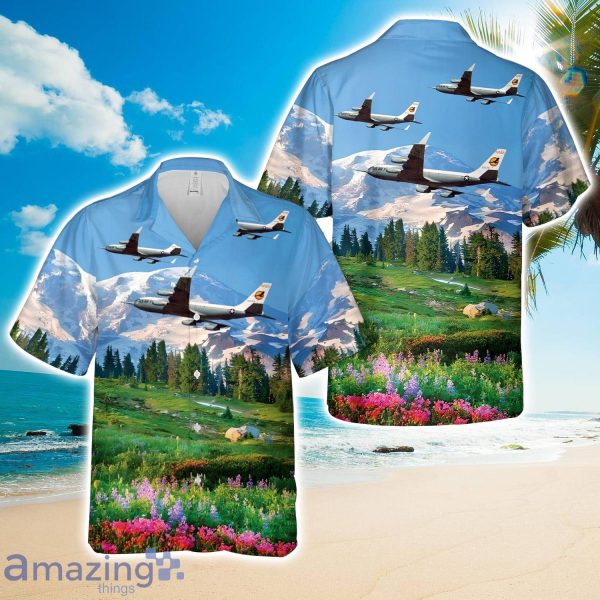 US Air Force KC-135A in flight with Winglets for NASA Hawaiian Shirt Men Women Men Women Beach Shirt Product Photo 1