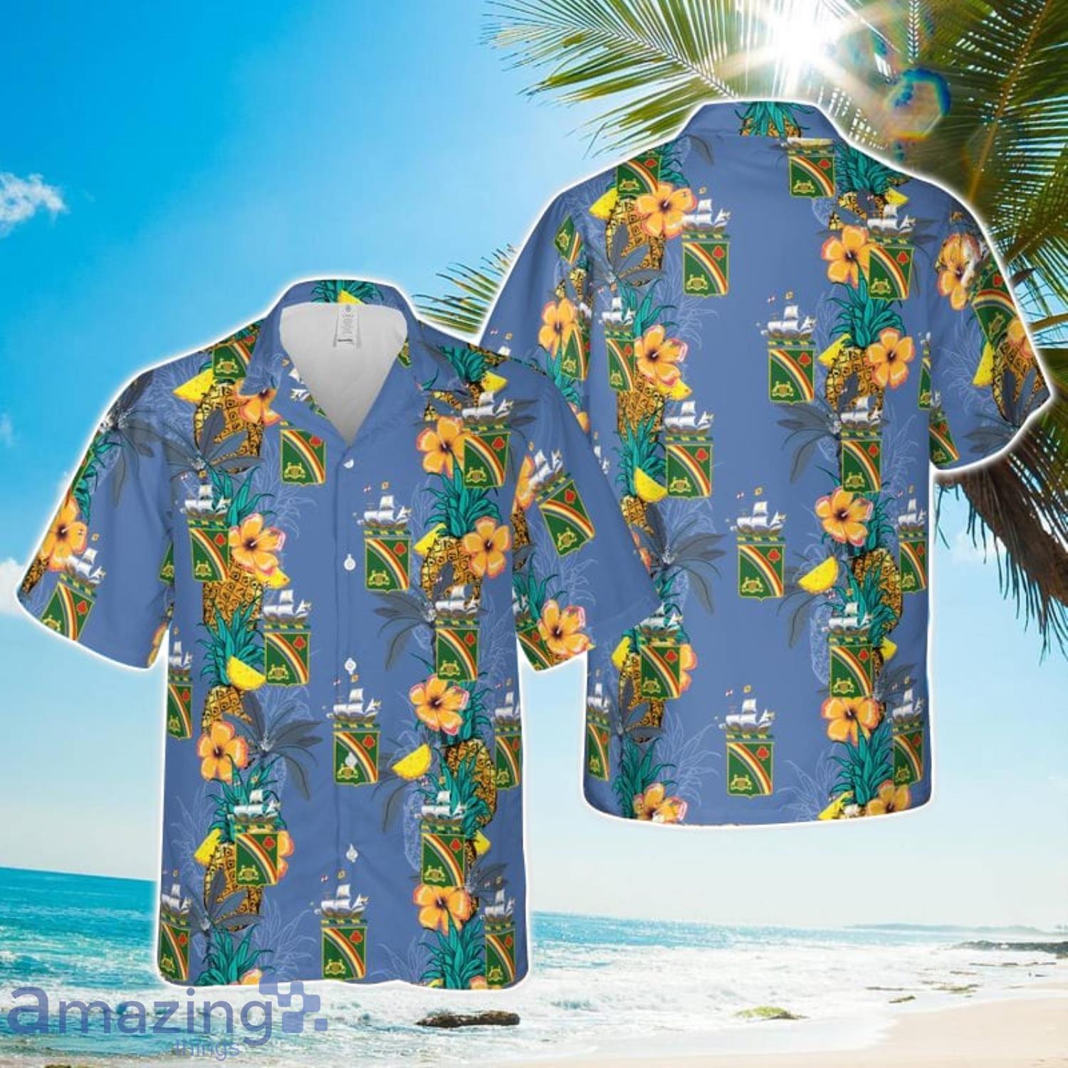 US Army New York Army National Guard 69th New York Infantry Regiment Hawaiian Shirt Beach Gift image US Army New York Army National Guard 69th New York Infantry Regiment Hawaiian Shirt Beach Gift Product Photo 1