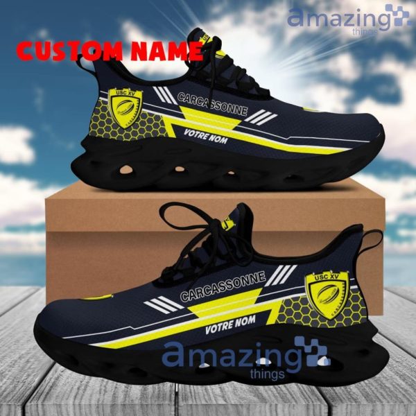 Us Carcassonne Logo Brand Clunky Max Soul Shoes Pattern Modern Footwear Trend For Men And Women Custom Name Product Photo 1