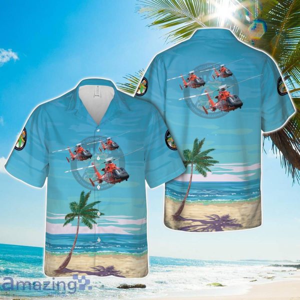 US Coast Guard Air Station Miami MH-65 Dolphin Hawaiian Shirt Men Women Men Women Beach Shirt Product Photo 1