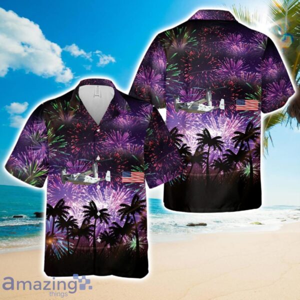 US Navy CMV-22B Osprey, 4th Of July Hawaiian Shirt Product Photo 1