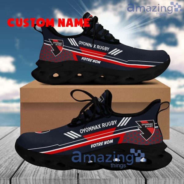 Us Oyonnax Rugby Logo Brand Clunky Max Soul Shoes Pattern Modern Footwear Trend For Men And Women Custom Name Product Photo 1