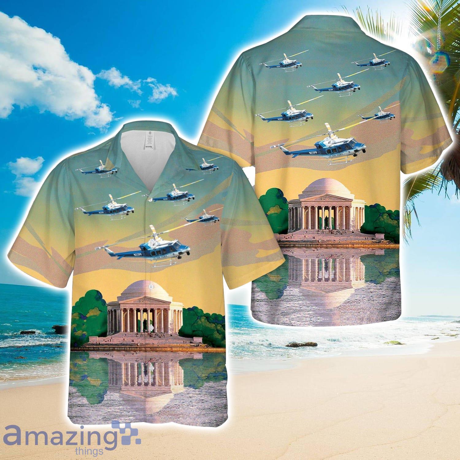 US Park Police Helicopter AOP Hawaiian Shirt Beach Gift Product Photo 1