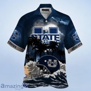 Utah State Aggies NCAA Best Hawaiian Shirt For Men Women Custom Name Product Photo 2