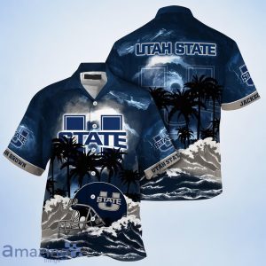 Utah State Aggies NCAA Best Hawaiian Shirt For Men Women Custom Name Product Photo 1