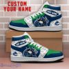 Vancouver Canucks NHL Team Logo Printed Mascot Design Air Jordan Hightop Shoes Custom Name For Fans