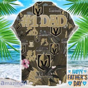 Vegas Golden Knights Coffee Hat and Logo Pattern Hawaiian Shirt Father’s Day Gift NHL Team Product Photo 2