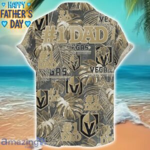 Vegas Golden Knights Dad Hawaiian Father’s Day Gift For Dad Grandpa NHL Sports Beach Shirt Product Photo 2