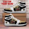Vegas Golden Knights NHL Team Logo Printed Mascot Design Air Jordan Hightop Shoes Custom Name For Fans