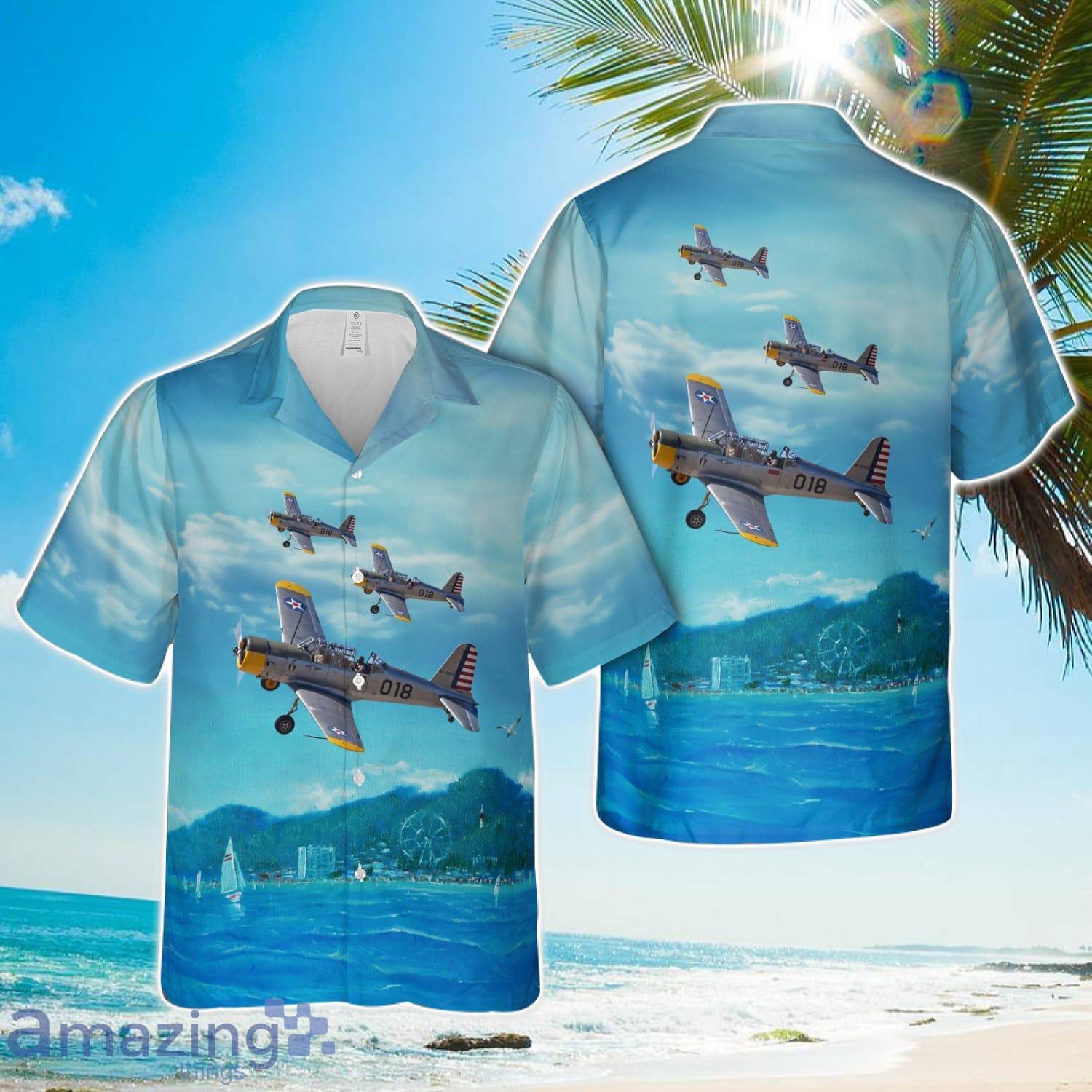 Vultee BT-13 Vibrator airplane Hawaiian Shirt Men Women Men Women Beach Shirt Product Photo 1