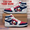 Washington Capitals NHL Team Logo Printed Mascot Design Air Jordan Hightop Shoes Custom Name For Fans