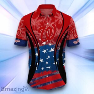 Washington Nationals MLB Hawaiian Shirt Flag Aloha Shirt Summer Beach For Fans Product Photo 2