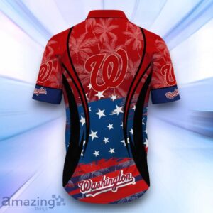 Washington Nationals MLB Hawaiian Shirt Flag Aloha Shirt Summer Beach For Fans Product Photo 3