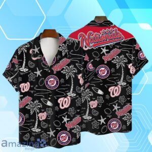 Washington Nationals MLB Team Logo Beachscape Design Hawaiian Shirt And Short Product Photo 1