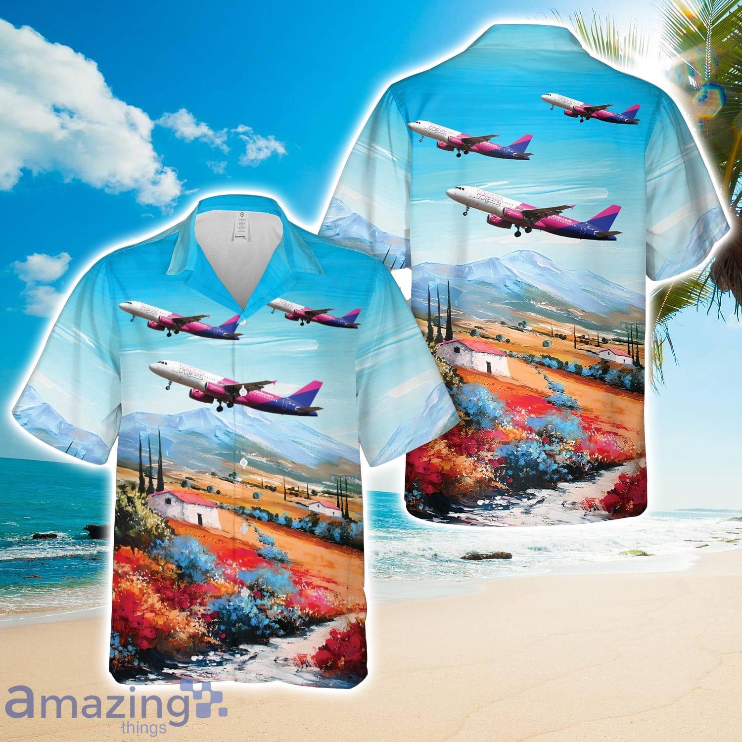 Wizzair Airbus A320 Hawaiian Shirt Men Women Men Women Beach Shirt Product Photo 1