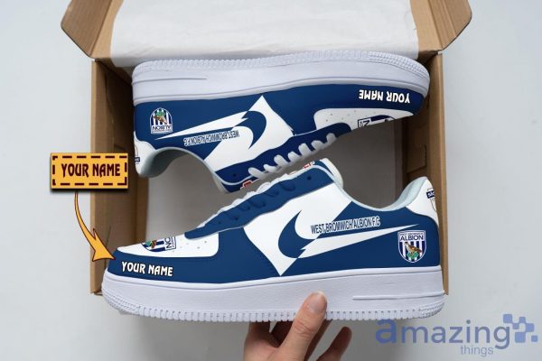 West Bromwich Albion F.C Air Force Shoes Custom Name Men Women Gift AF1 Shoes Product Photo 1