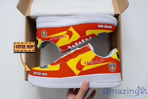 USA Perpignan Air Force Shoes Custom Name Men Women Gift AF1 Shoes Product Photo 1