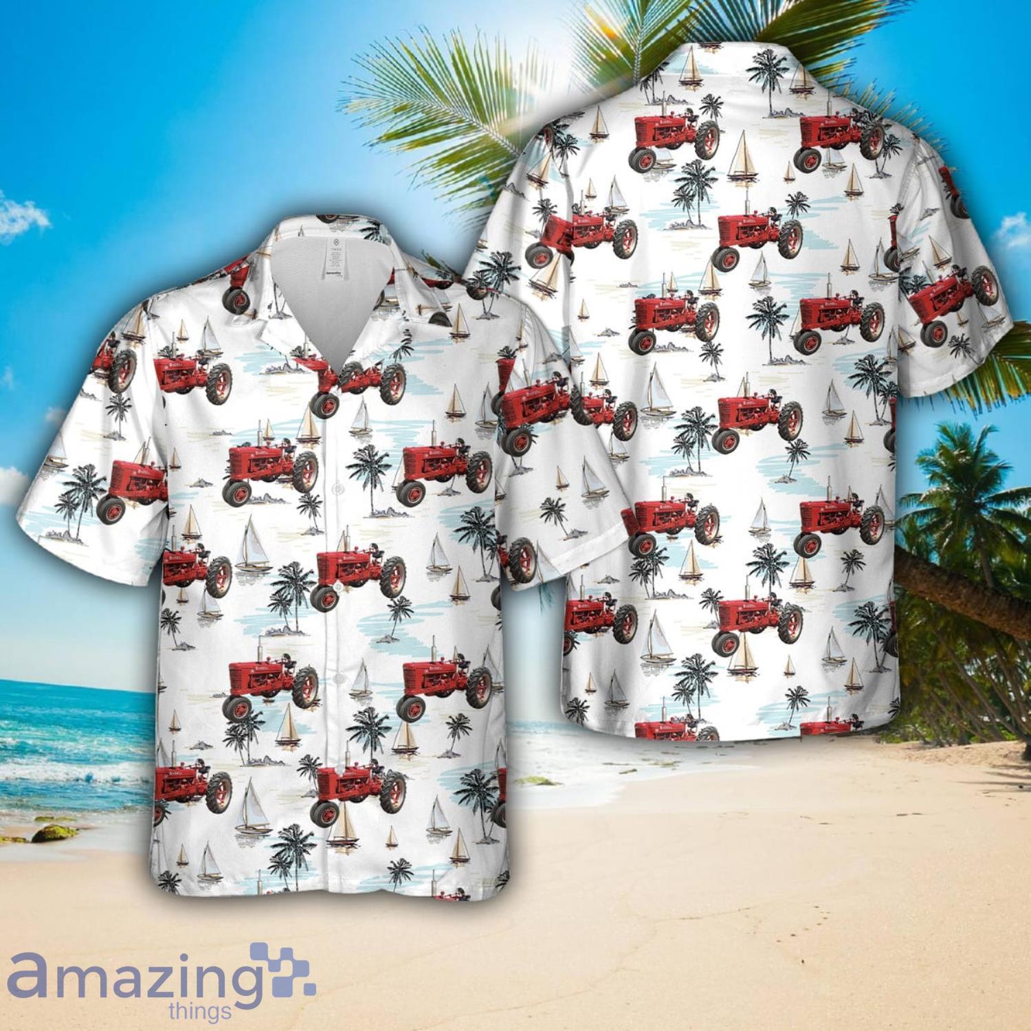 1947 Farmall M 2WD Tractor Hawaiian Shirt Gift image 1947 Farmall M 2WD Tractor Hawaiian Shirt Gift Product Photo 1