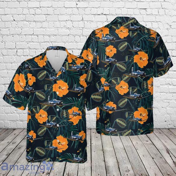 1952 Chance Vought F4U-7 Corsair N1337A Hawaiian Shirt Product Photo 1