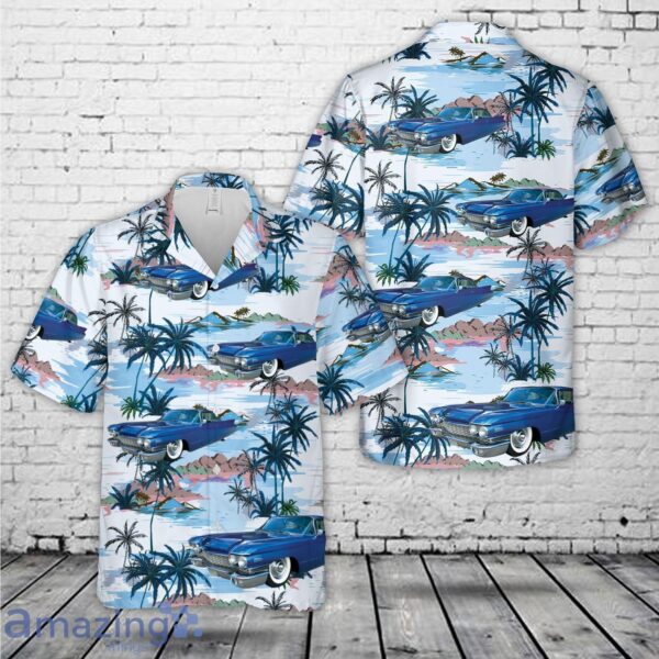 1960 Cadillac DeVille Blue Hawaiian Shirt Product Photo 1