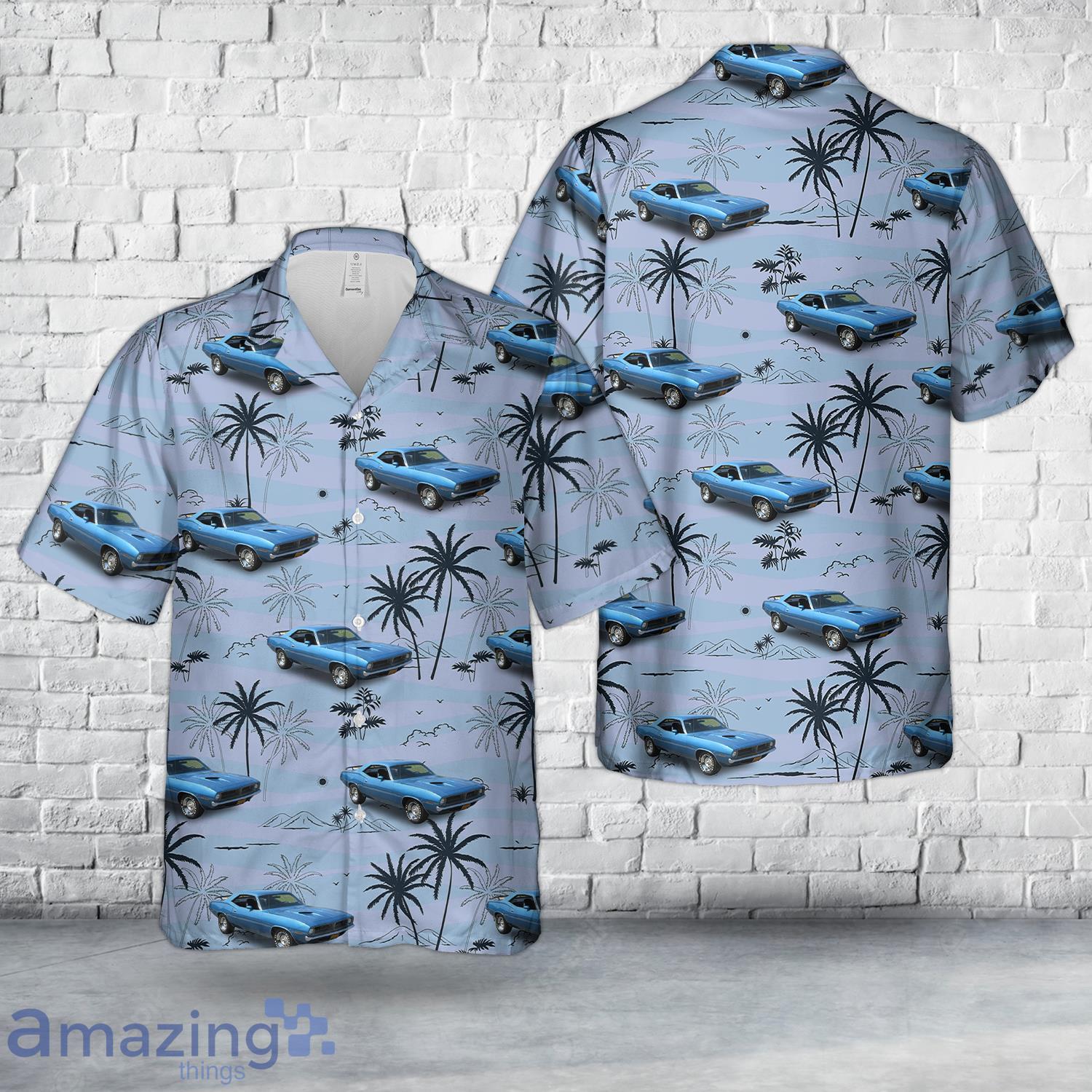 1970 Plymouth Cuda Hawaiian Shirt image 1970 Plymouth Cuda Hawaiian Shirt Product Photo 1