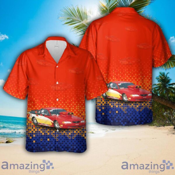 1994 Mustang Drag Car Hawaiian Shirt Product Photo 1