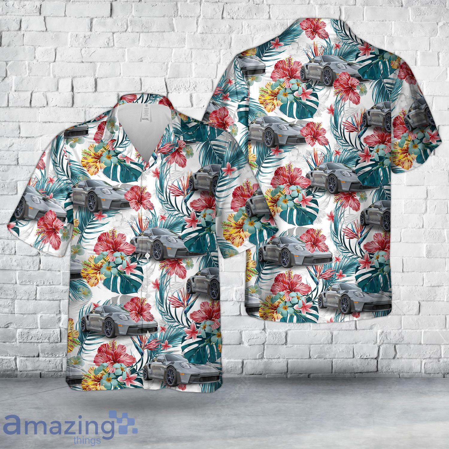 2024 Porsche 911 GT3 RS Weissach Hawaiian Shirt image 2024 Porsche 911 GT3 RS Weissach Hawaiian Shirt Product Photo 1