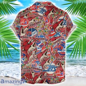 Arizona Coyotes 3D Printing NHL Team Logo Hawaiian Shirt Unique Gift For Fans image Arizona Coyotes 3D Printing NHL Team Logo Hawaiian Shirt Unique Gift For Fans Product Photo 2