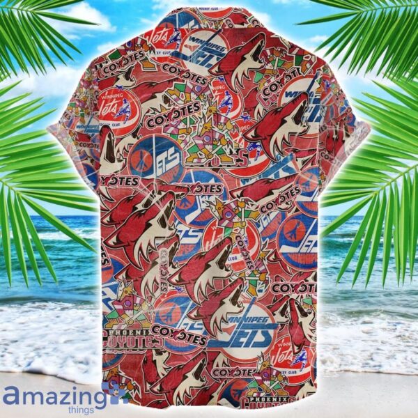 Arizona Coyotes 3D Printing NHL Team Logo Hawaiian Shirt Unique Gift For Fans Product Photo 2