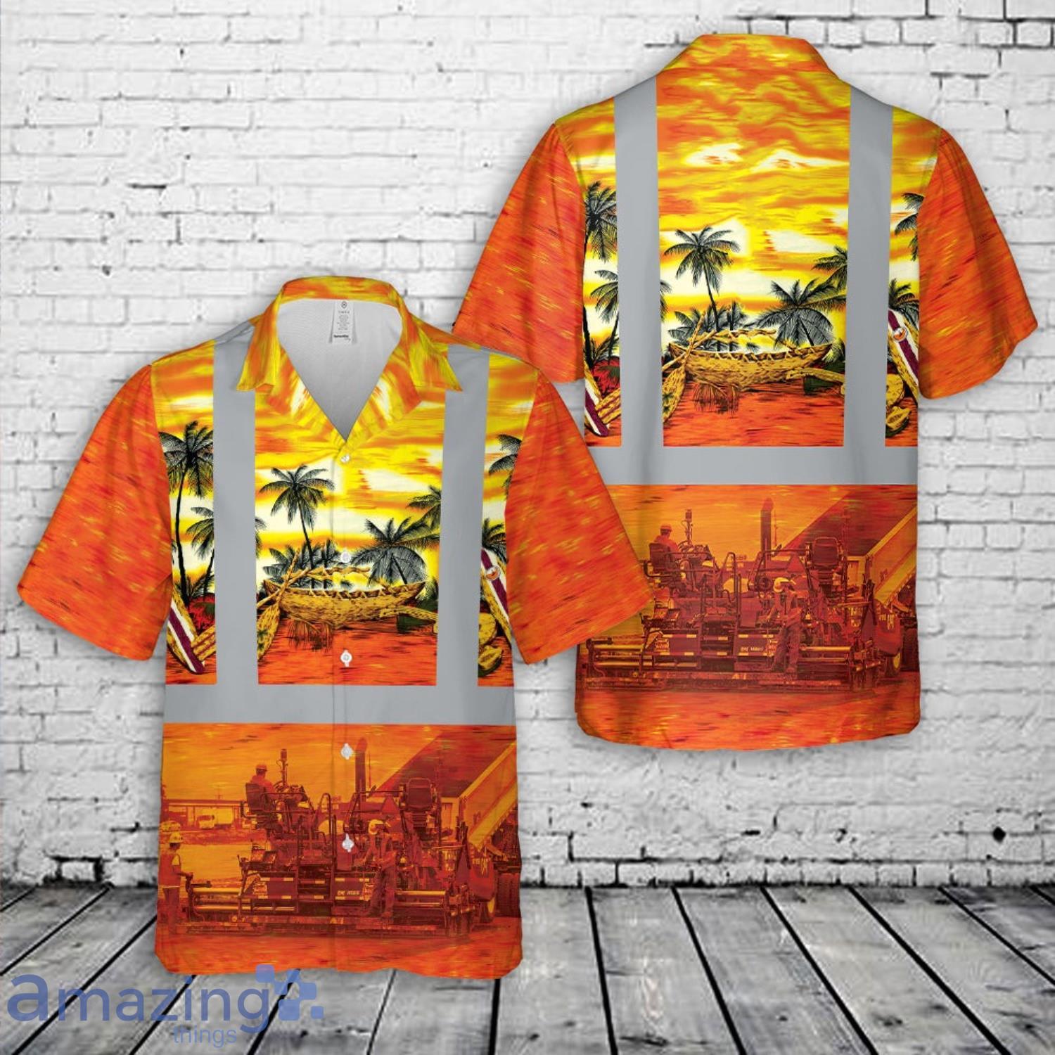Road Construction Asphalt Paving Equipment Hawaiian Shirt Road Construction Asphalt Paving Equipment Hawaiian Shirt Product Photo 1