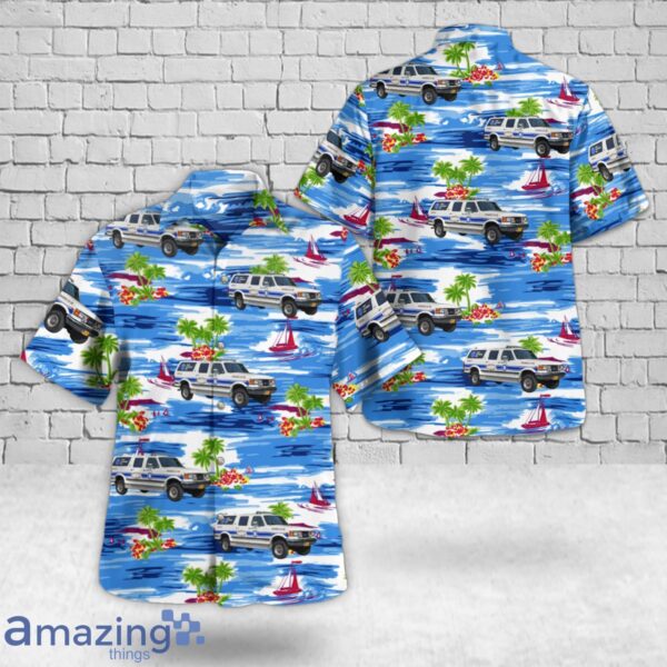Bergton, Virginia, Bergton Vol. Fire Dept. First Responder Unit 1990 Ford F350 Centurion Swab Hawaiian Shirt Product Photo 1