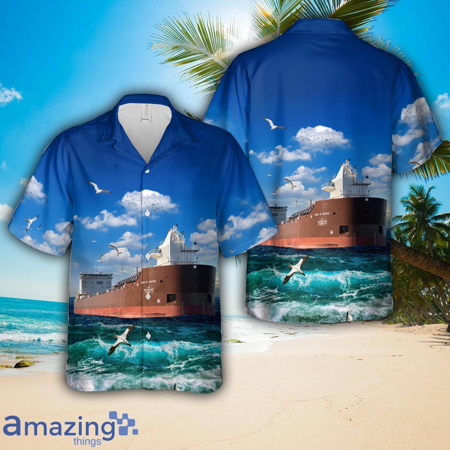 MV Mark W. Barker Hawaiian Shirt MV Mark W. Barker Hawaiian Shirt Product Photo 1
