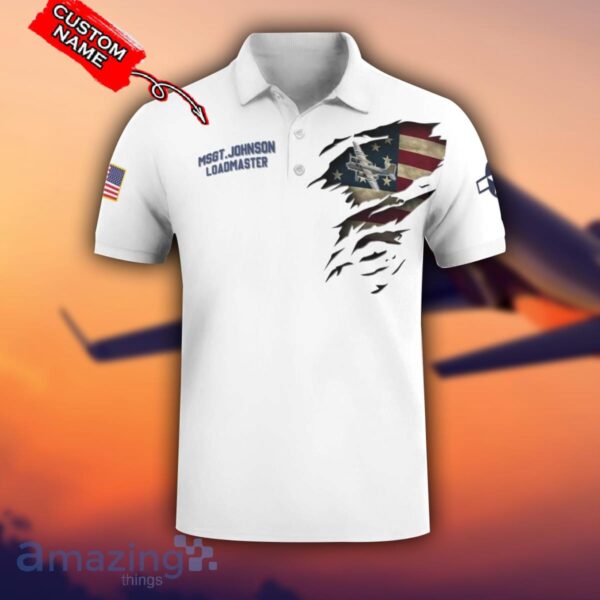 A-26 Invader A26 3D Aircraft Flag White Polo Shirt For Men And Women Custom Name Product Photo 2