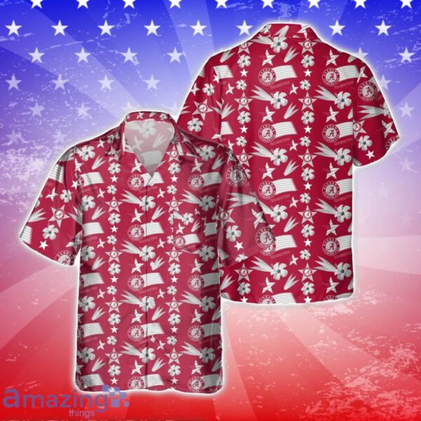 Alabama Crimson Tide America Independence Day 3D Hawaiian Shirt Product Photo 1