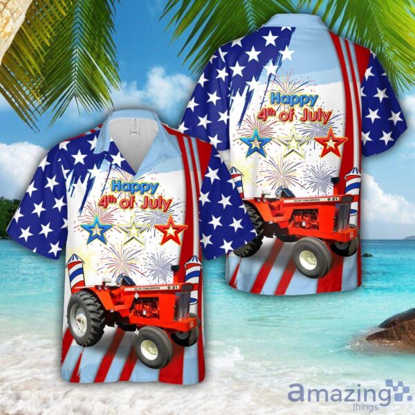 Allis Chalmers D21 Tractor, 4th Of July 3D Hawaiian Shirt Product Photo 1