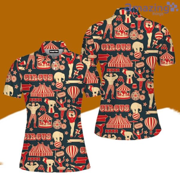 Amazing Retro Circus Polo Shirt For Women Best Fashion Golf Product Photo 1