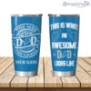 An Awesome Detroit Lions Dad Personalized Tumbler