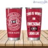 An Awesome Georgia Bulldogs Dad Personalized Tumbler