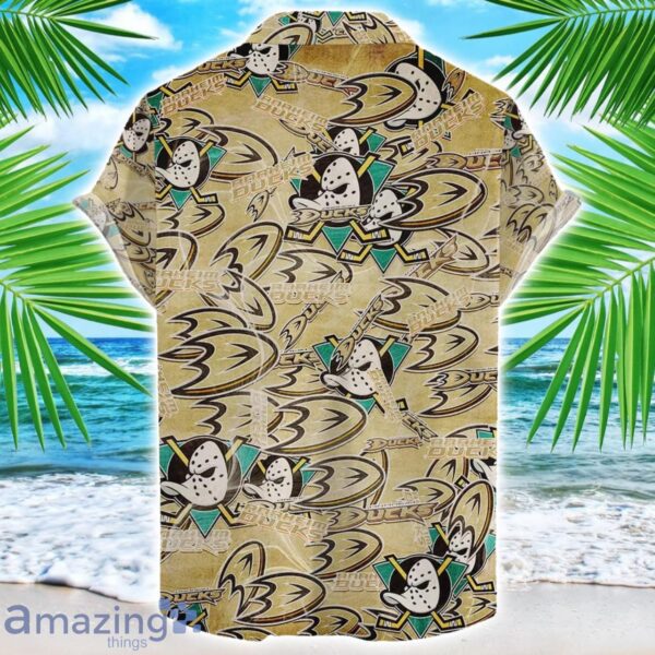 Anaheim Ducks 3D Printing NHL Team Logo Hawaiian Shirt Unique Gift For Fans Product Photo 2