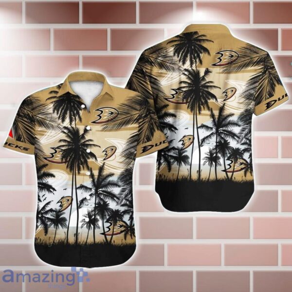 Anaheim Ducks NHL Hawaii Coconut And Logo Full Printed Hawaiian Shirt Product Photo 1