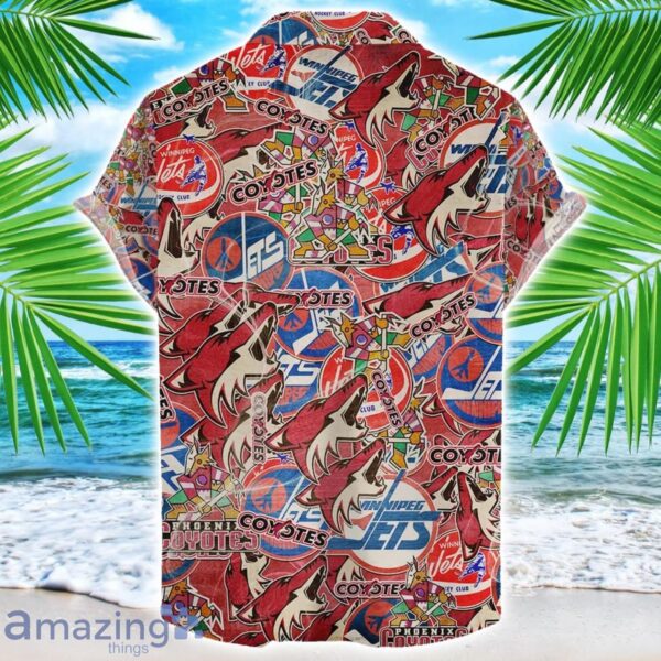 Arizona Coyotes 3D Printing NHL Team Logo Hawaiian Shirt Unique Gift For Fans Product Photo 2