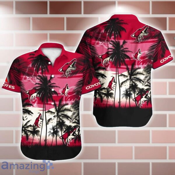 Arizona Coyotes NHL Hawaii Coconut And Logo Full Printed Hawaiian Shirt Product Photo 1