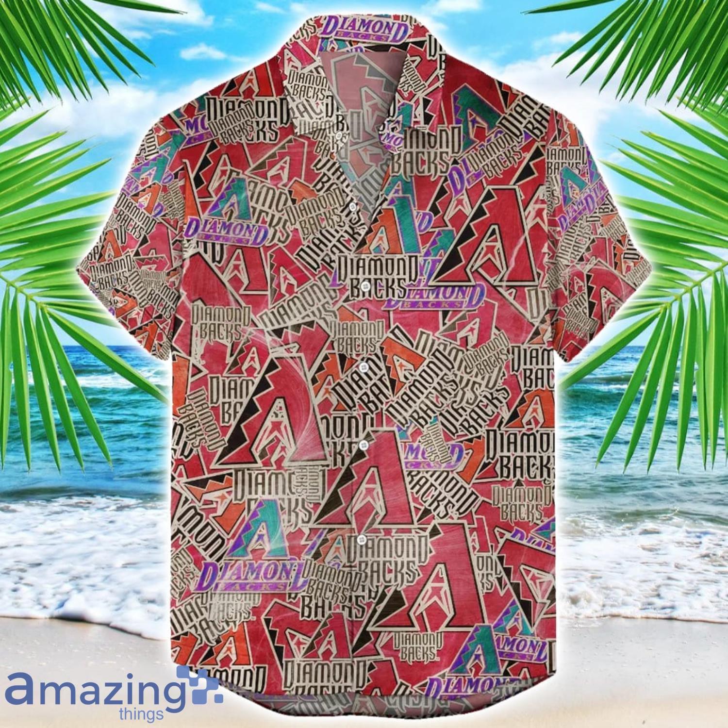 Arizona Diamondbacks 3D Printing MLB Team Logo Hawaiian Shirt Unique Gift For Fans image Arizona Diamondbacks 3D Printing MLB Team Logo Hawaiian Shirt Unique Gift For Fans Product Photo 1