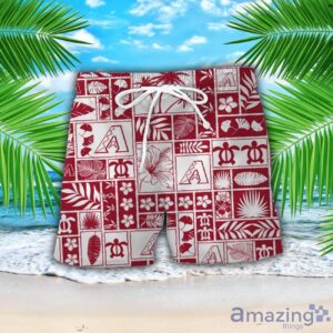Arizona Diamondbacks Beach Combo Hawaiian Shirt And Shorts For Fans image Arizona Diamondbacks Beach Combo Hawaiian Shirt And Shorts For Fans Product Photo 2