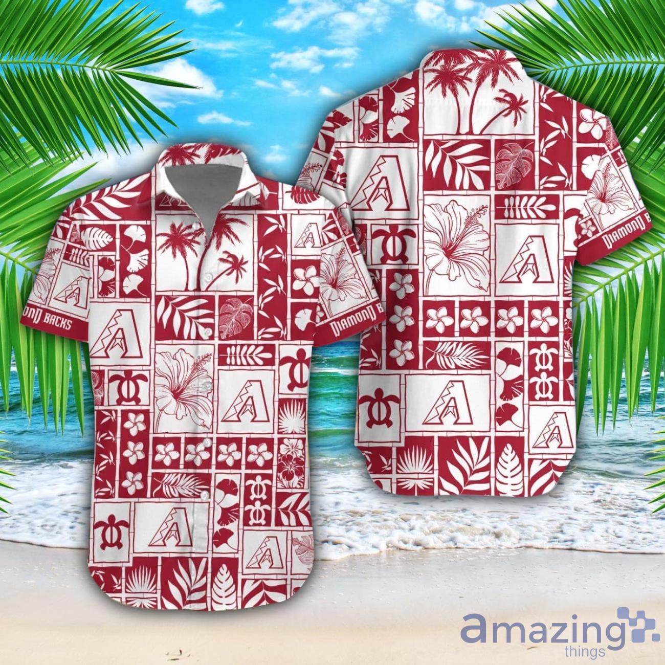 Arizona Diamondbacks Beach Combo Hawaiian Shirt And Shorts For Fans image Arizona Diamondbacks Beach Combo Hawaiian Shirt And Shorts For Fans Product Photo 1
