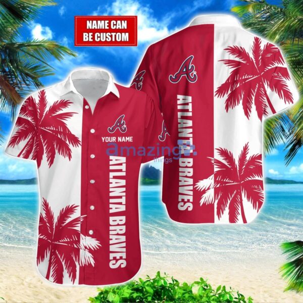 Atlanta Braves MLB Beach Coconut Hawaiian Shirt Trending Summer Gift Custom Name Product Photo 1